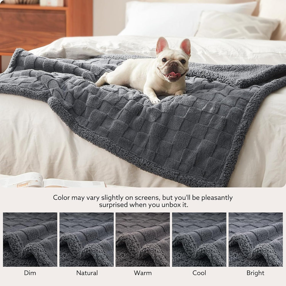 GASUR Waterproof Dog Blankets for Large Dogs, Dog Blanket for Couch Bed, Flee...