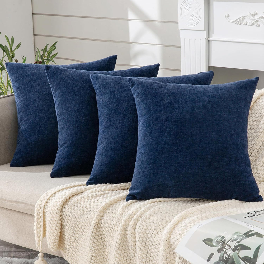 GAWAMAY Decorative Square Throw Pillow Covers 18"x18" Inch Set of 4...