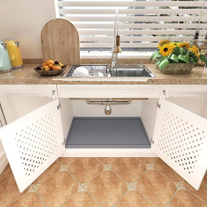 TigeJoy 31" x 22" Under Sink Mats - Image 6