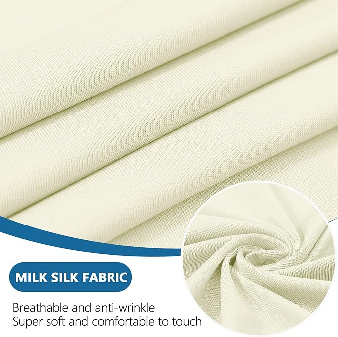 hyha Milk Silk Couch Cushion Covers, Soft Magic Sofa Covers Washable - Image 4