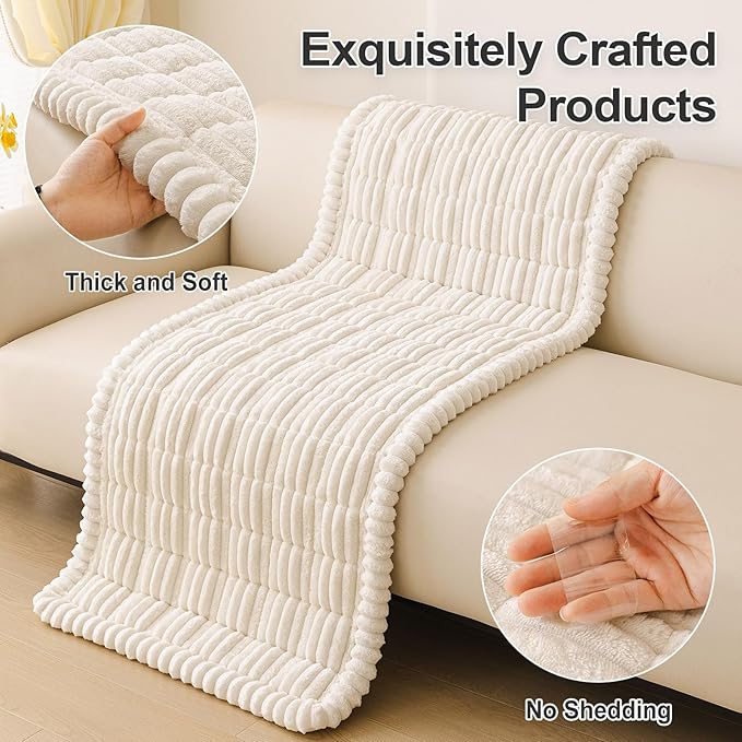 hyha Couch Covers for Dogs Washable, Non Slip Plush Dog Sofa Protectors - Image 8