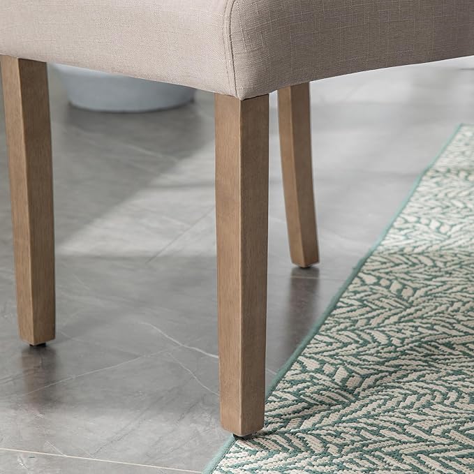 Upholstered Dining Chair Modern Stylish Parsons Kitchen Diner High Back with ...