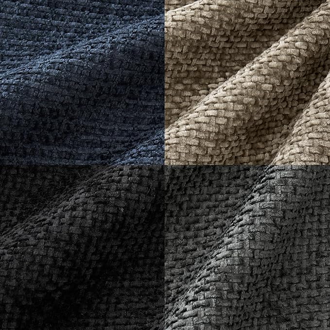 MIULEE Pack of 4 Couch Throw Pillow Covers 20x20 Inch Neutral Navy/Grey Soft - Image 2
