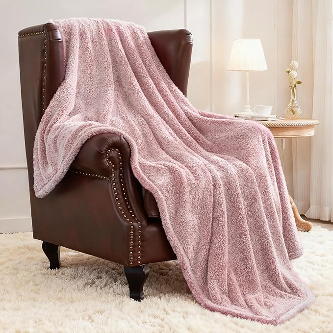 Exclusivo Mezcla Plush Fuzzy Fleece Throw Blanket Extra Large, Super Soft by ExclusivoMezcla