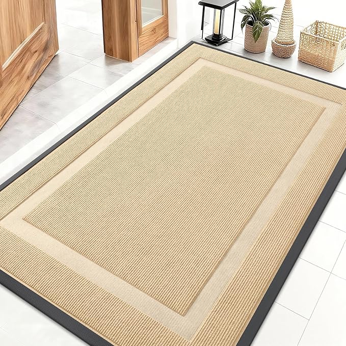 OLANLY Front Door Mat Indoor Outdoor Entrance, Waterproof All-Season, by OLANLY