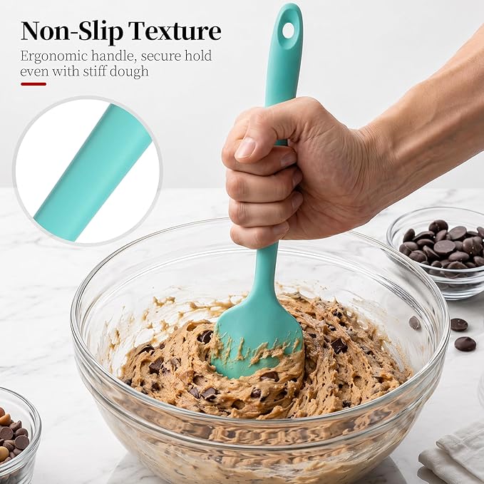 600ºF Heat Resistant Spatula, 11.34 inch High Heat Food Safe Semless Kitchen - Image 8
