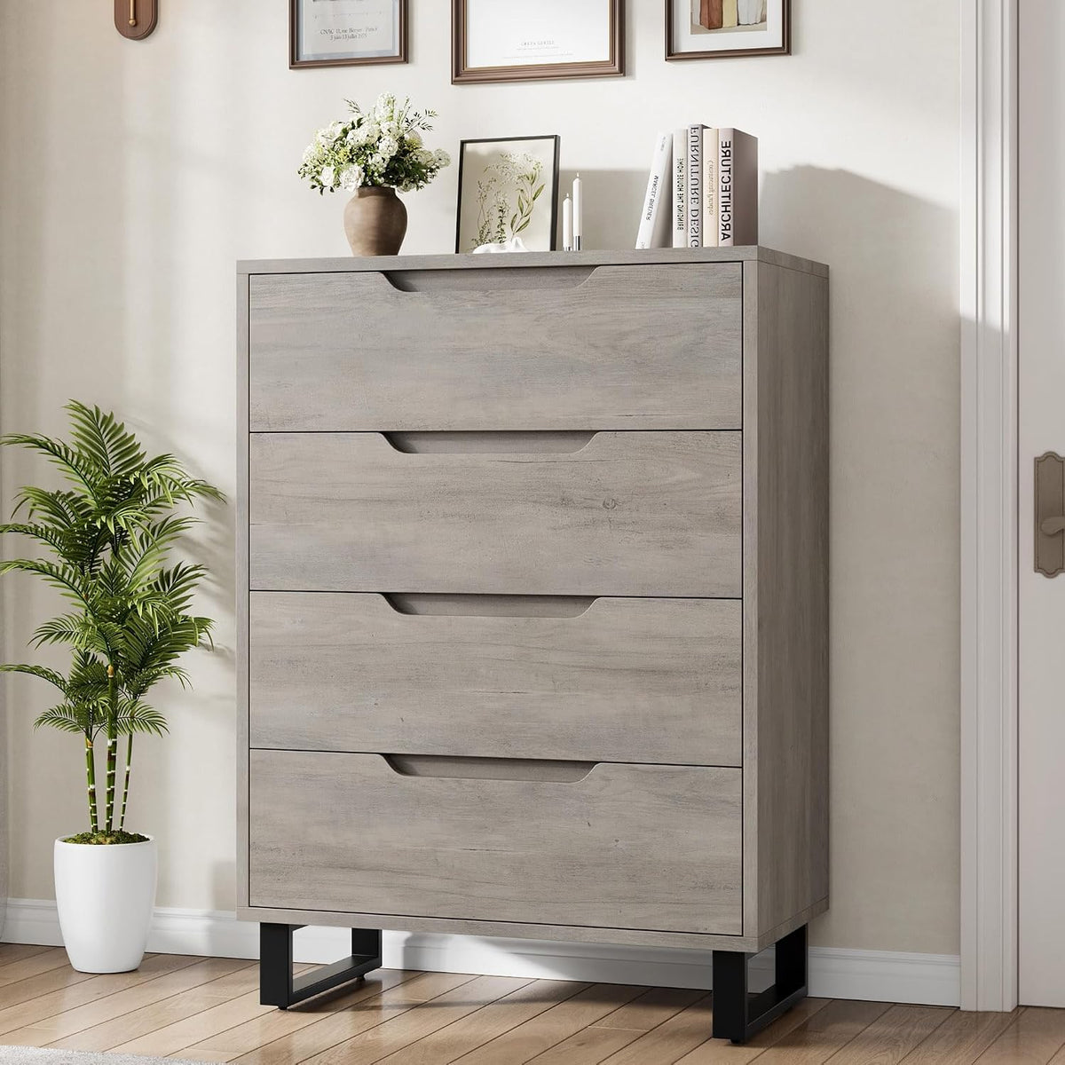 garvee 4 dresser for bedroom, 41.7" vertical dresser, main product view