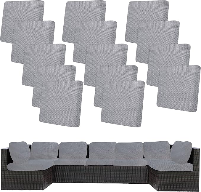 14Pcs Stretch Patio Cushion Covers, Outdoor Couch Covers Replacement, Outdoor by BIETYONE