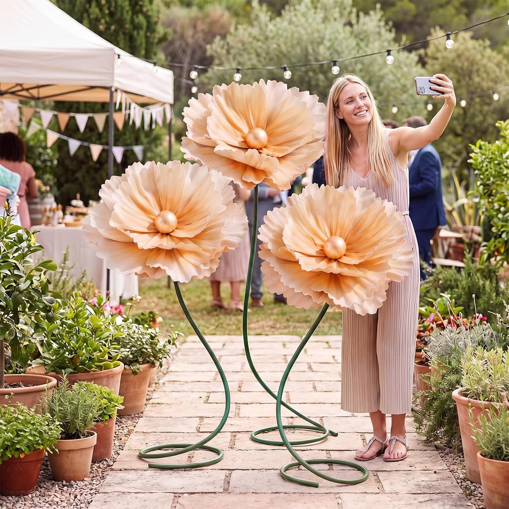 3 PCS 5ft Giant Artificial Flower, Back to School Decor