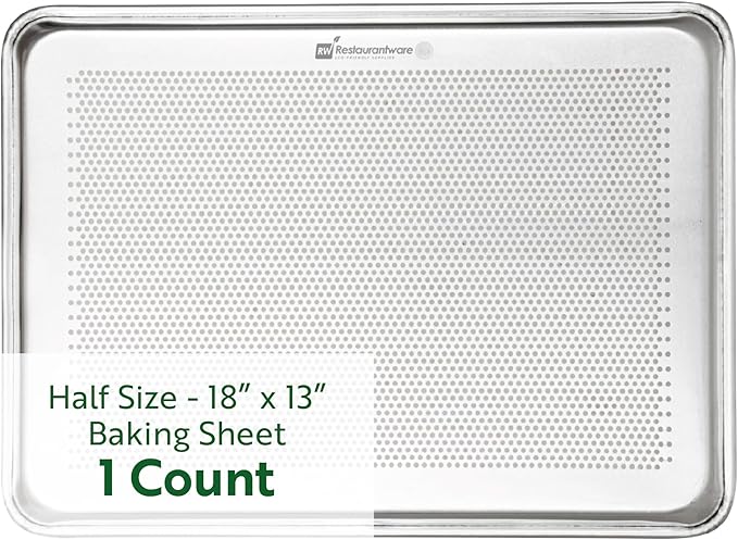 Restaurantware 1 Perforated Bakery Sheet Pan, 18 x 13 Inch Industrial Baking by Restaurantware