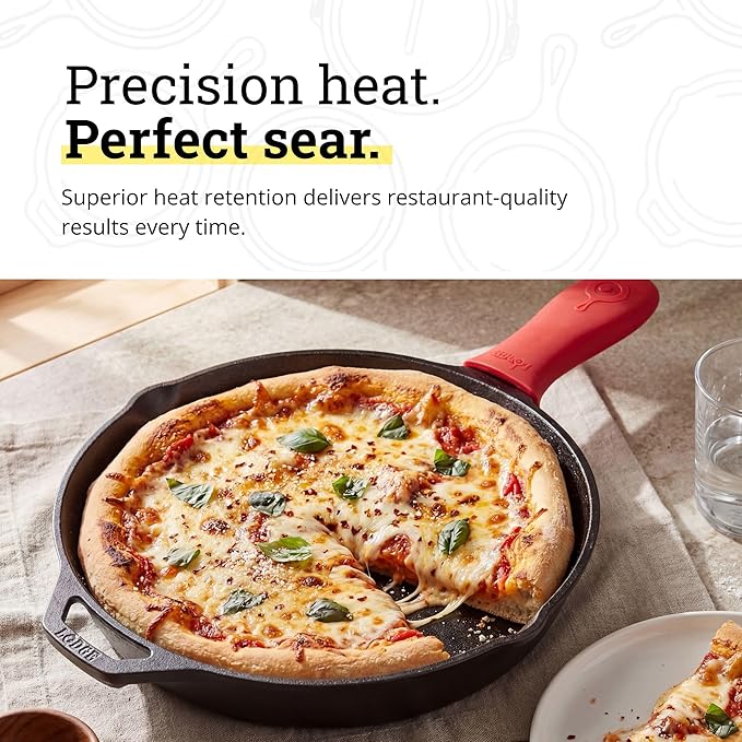 Lodge Seasoned Cast Iron Skillet 12 Inches - Image 4