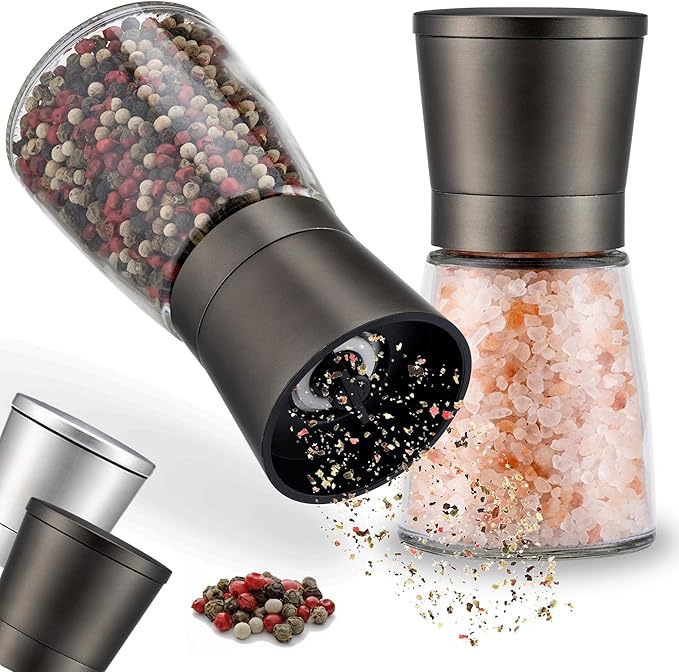 ZOLMER® Premium Stainless Steel Salt and Pepper Grinder Set manual | Adjustable by Zolmer