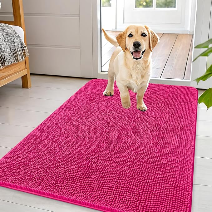 OLANLY Dog Door Mat for Muddy Paws 44x32, Absorbs Moisture and Dirt, Absorbent by OLANLY