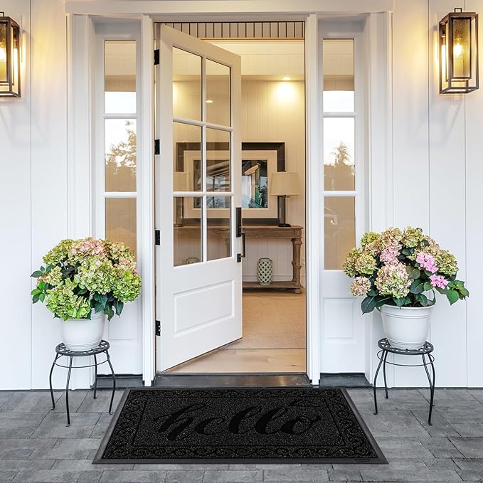 Yimobra Welcome Mats for Front Door 29.5x17, Heavy Duty Waterproof Outdoor Door - Image 6