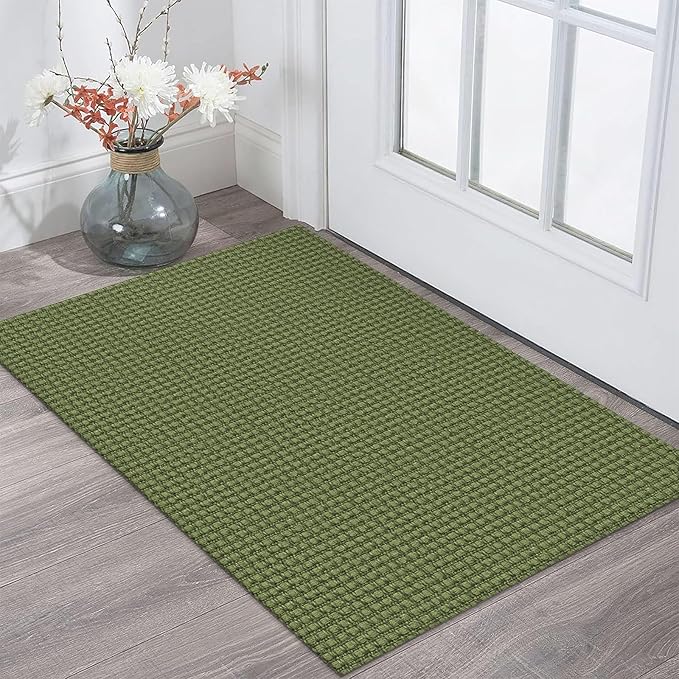 KOZYFLY Indoor Door Mat 2x3 ft Small Area Rugs Washable Front Door Mat Non Slip by KOZYFLY