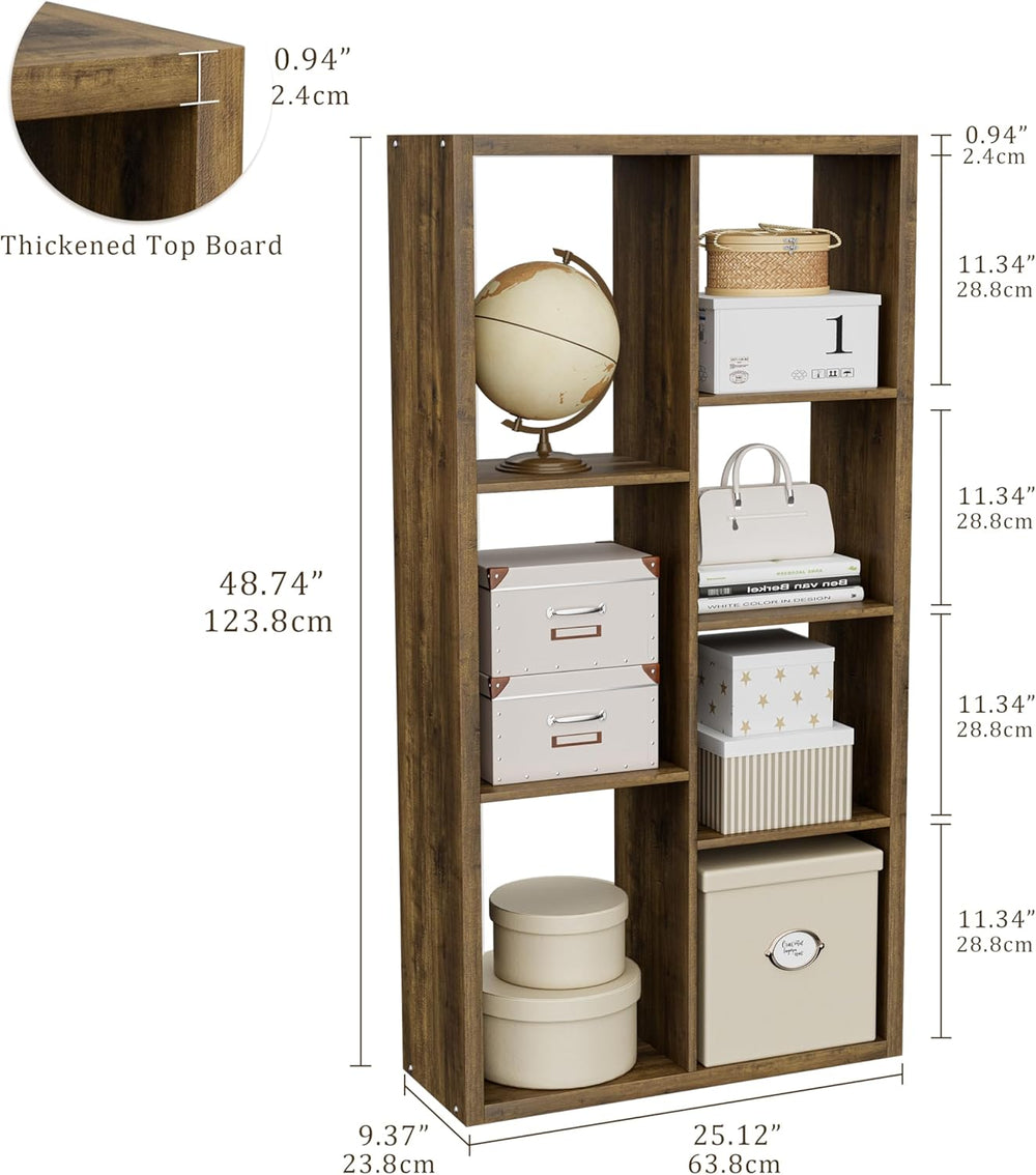 Cube Storage Organizer Bookcase, Decorative 11 inch Open Back Cubical Shelf w...