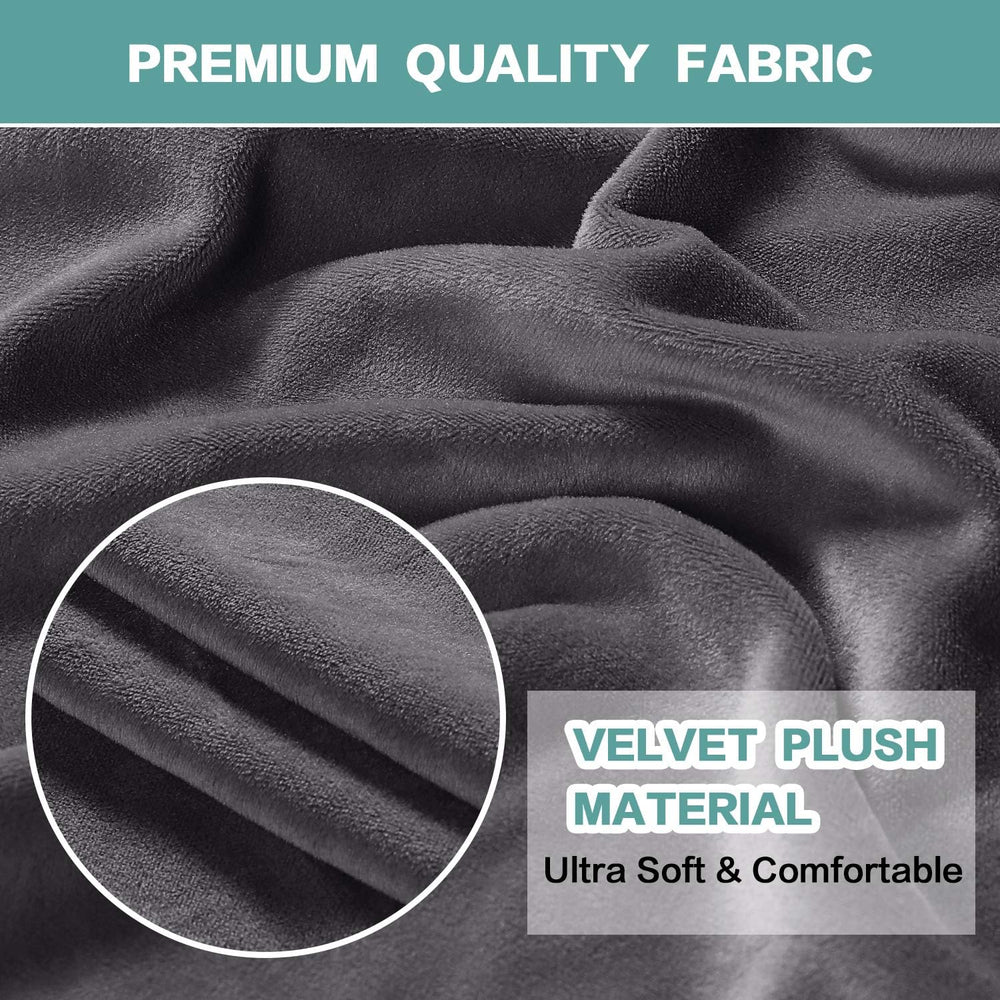 Turquoize Stretch Velvet Chair Cover Sofa Chair Covers for Living Room Armcha...