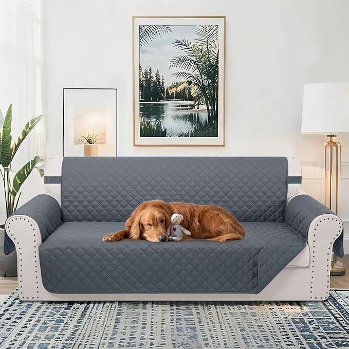Reversible 4 Seater Sofa Cover 91 Inch Large Couch Cover Furniture Protector - Image 2