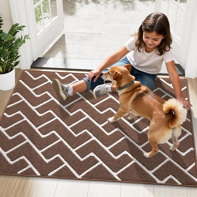 OLANLY Front Door Mat, Non-Slip Rubber Backing, Dirt Resistant and Absorbent - Image 8
