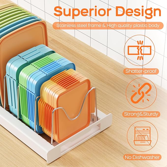 Nigelia 2 Pack Pots and Pans Organizer