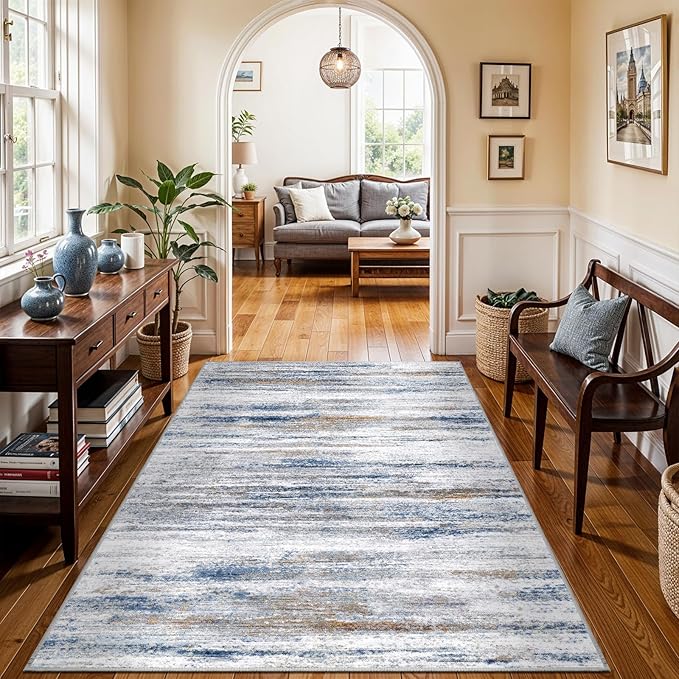 4x5 Area Rugs for Entryway Washable: Easy-to-Clean Rug for Office Kitchen - Image 3