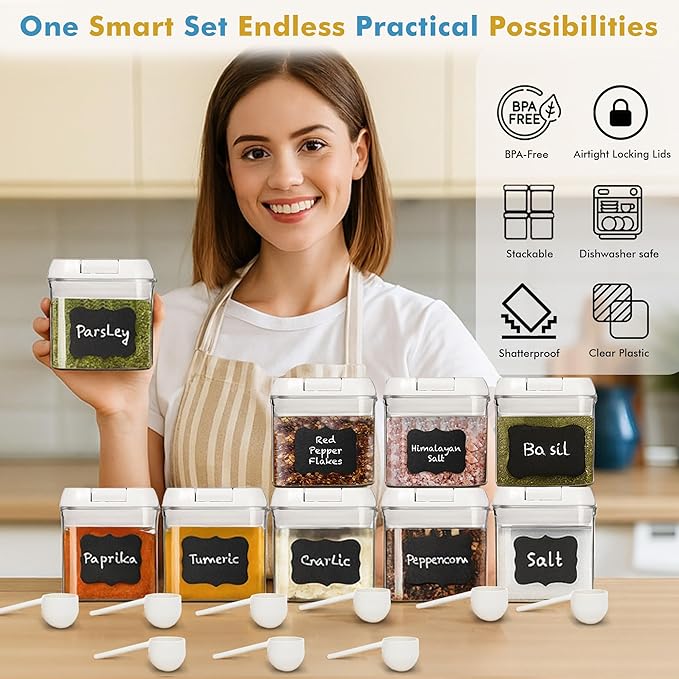 Shazo 9 PC Airtight Food Storage Containers