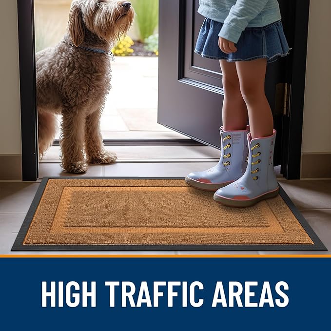 OLANLY Front Door Mat Indoor Outdoor Entrance, Waterproof All-Season, - Image 7