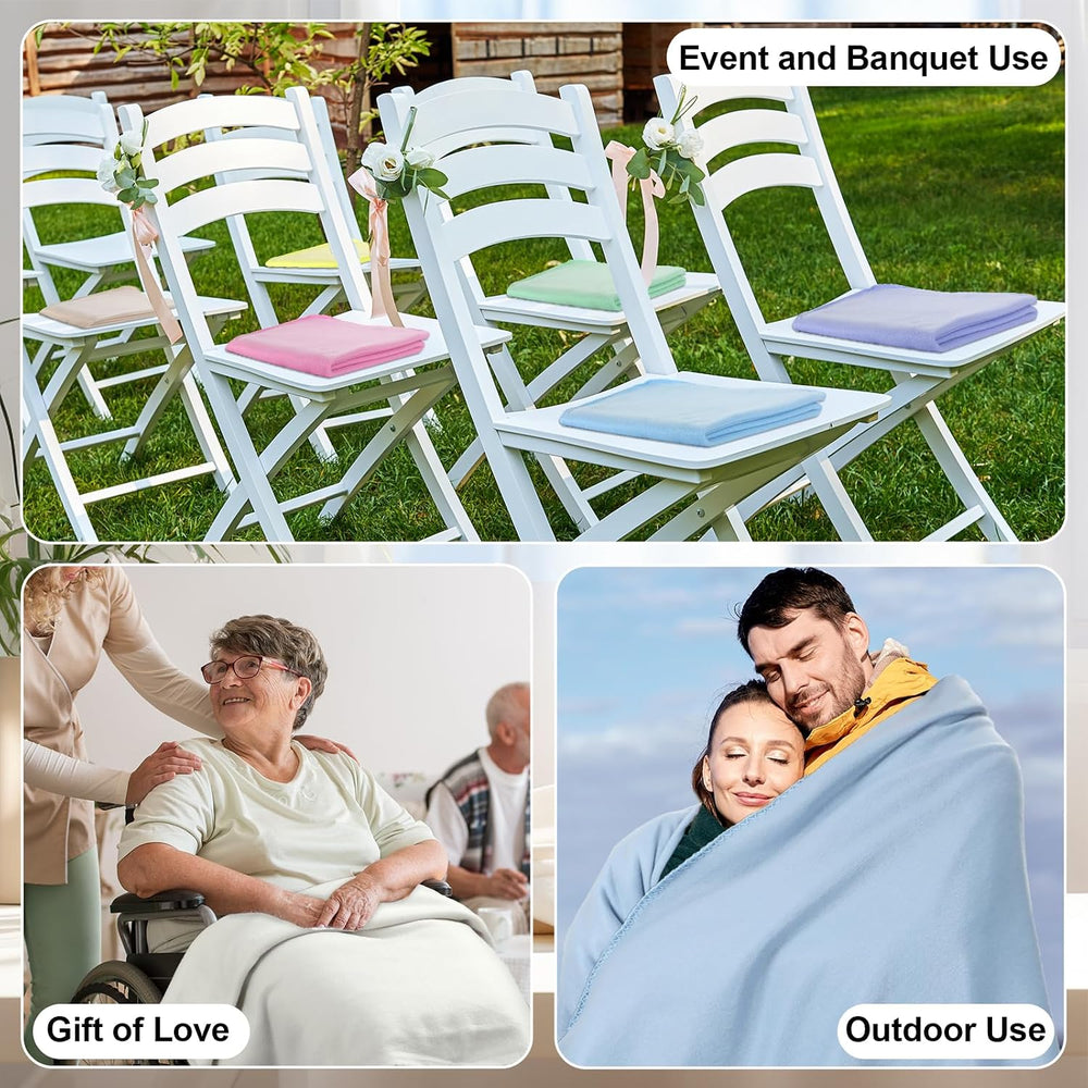 10PCS Pastel Fleece Blankets Bulk 50 X 60, Soft Lightweight Throw Blanket Kit...
