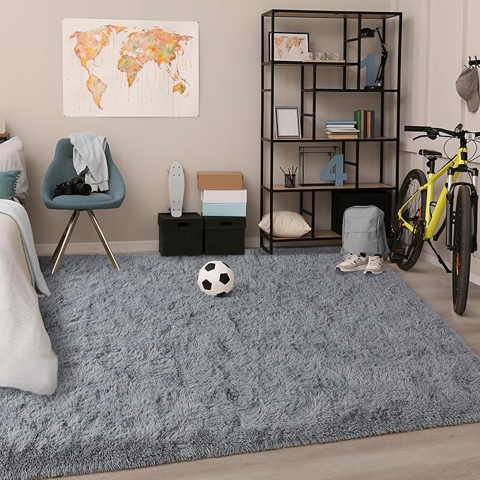 Chicrug Soft Area Rugs for Bedroom Living Room Plush Fluffy Rug 5x8 Feet - Image 5
