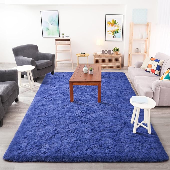 Chicrug Soft Area Rugs for Bedroom Living Room Plush Fluffy Rug 4x6 Feet - Image 4