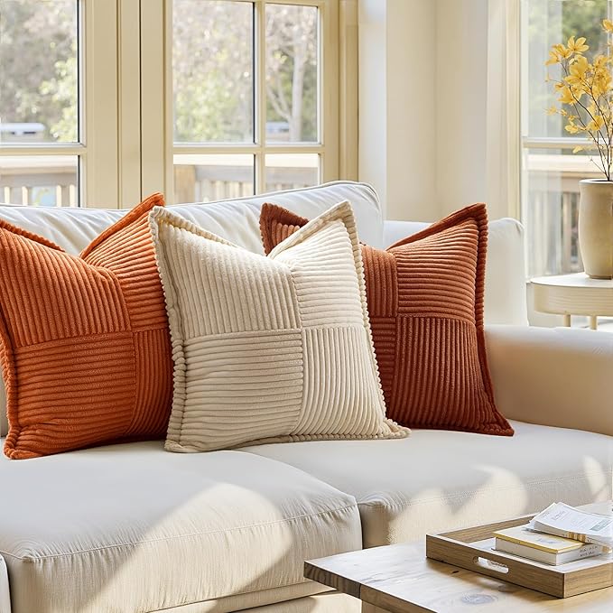 MIULEE Dark Rust Decorative Throw Pillow Covers - Image 7