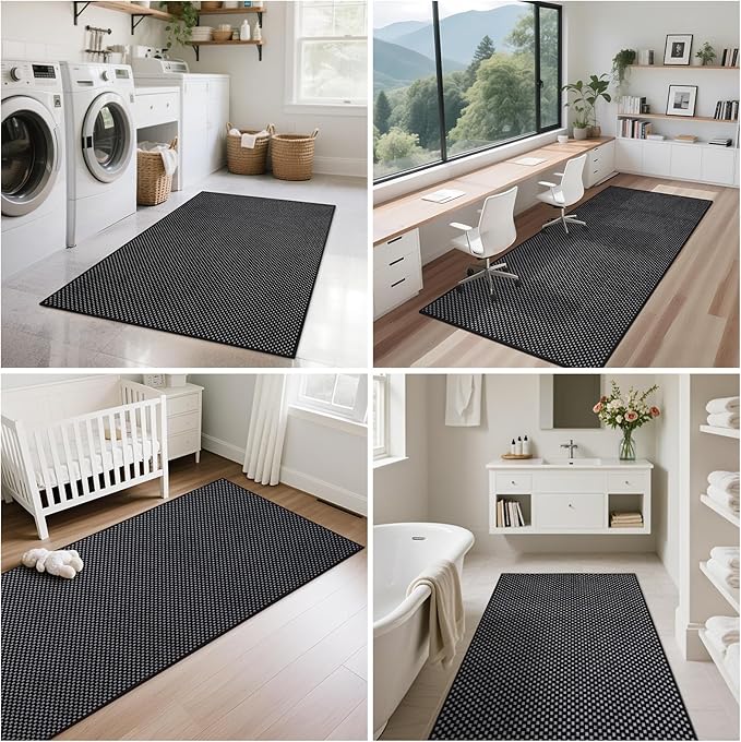 YDKGL 2x3 ft Indoor Door Mat Entryway Rug Non Slip Boho Woven Washable Small - Image 7
