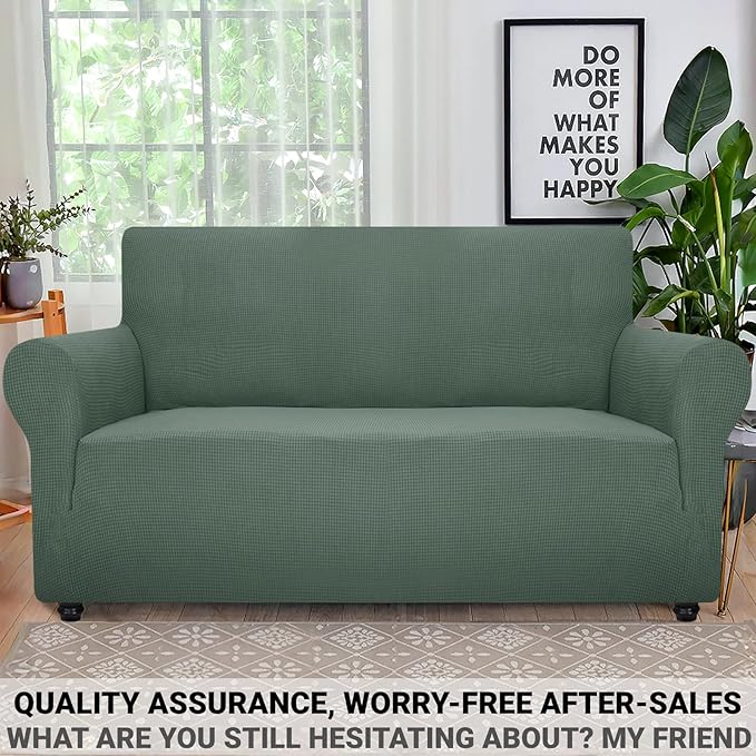 ZNSAYOTX Super Stretch Couch Cover Love Seat Sofa Covers - Image 5