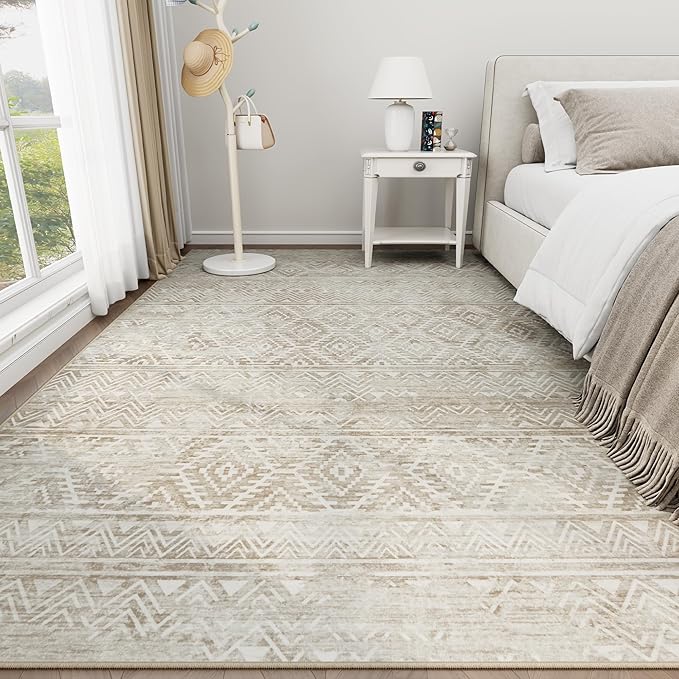 6x9 Area Rugs Washable Rug: Anti-Skid Abstract Modern Living Room Rug Soft Thin - Image 8