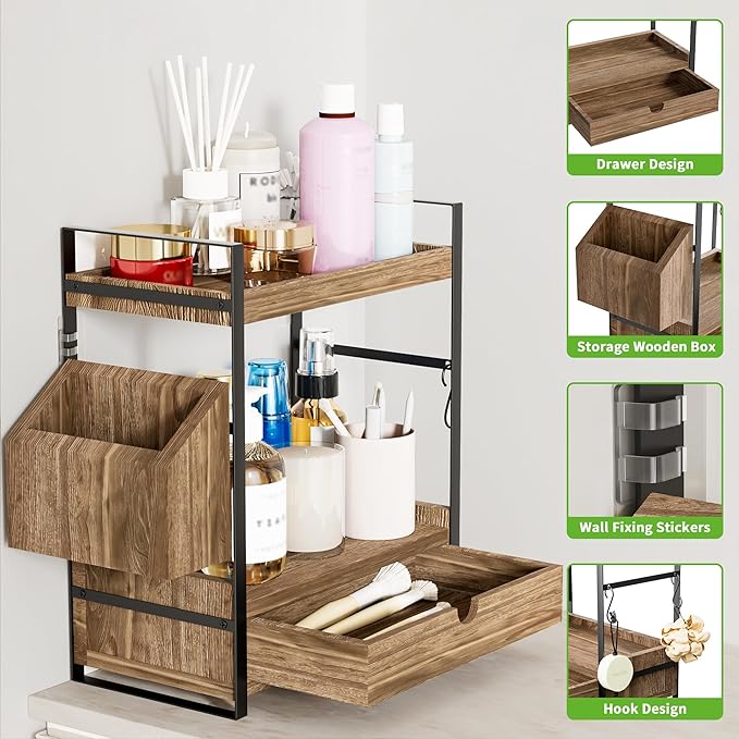 2-Tier Bathroom Counter Organizer
