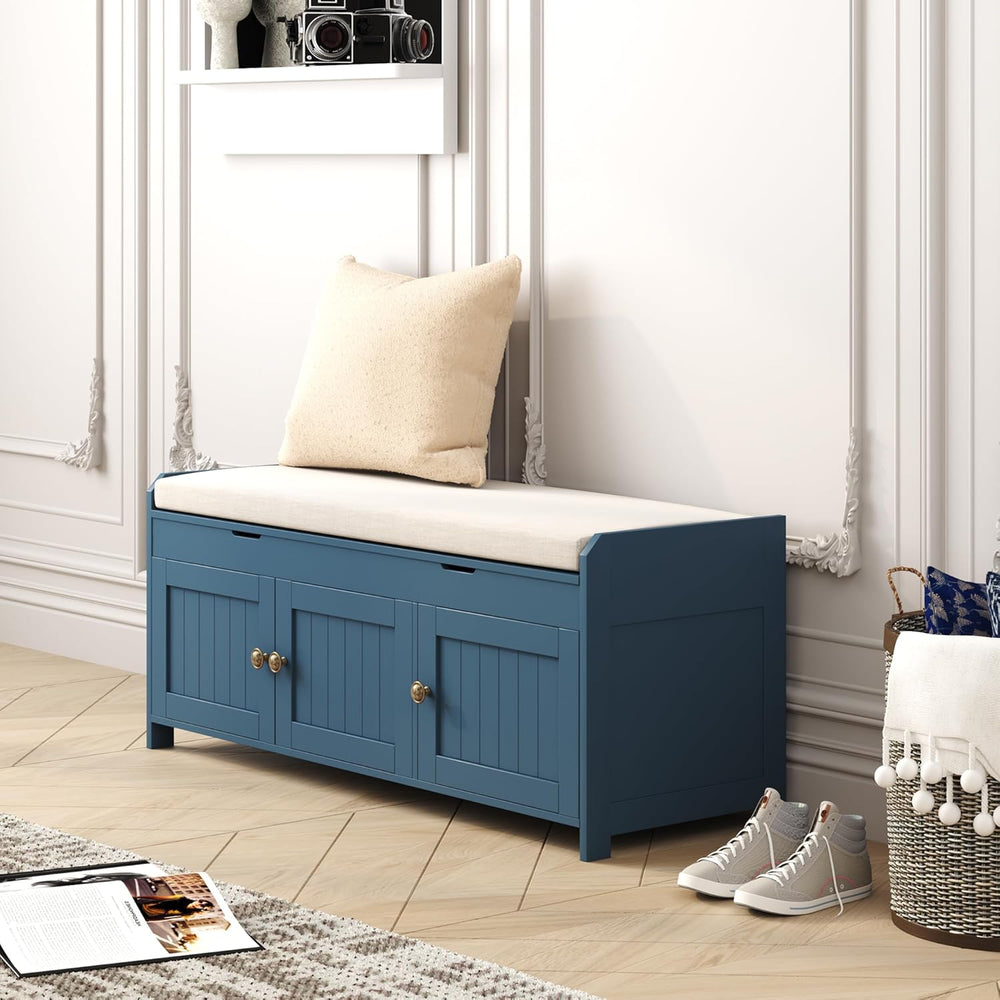 HOMEFORT 41.3" Shoe Bench with Lift Top Storage, Entryway Bench with Cus...