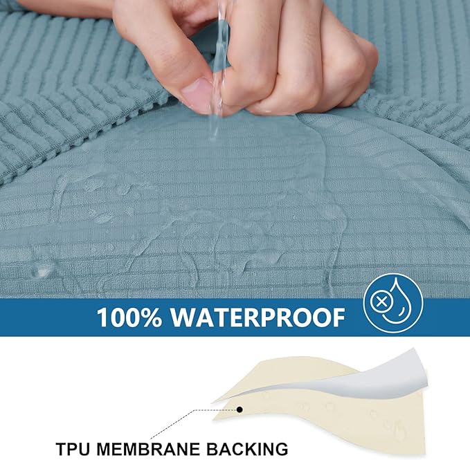 hyha Waterproof Couch Cushion Covers - Image 3