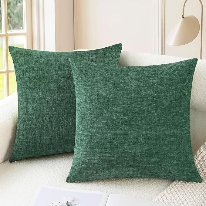 CaliTime Christmas Throw Pillow Covers Decorative 24 X 24 Inches Pack of 2 Cozy by CaliTime