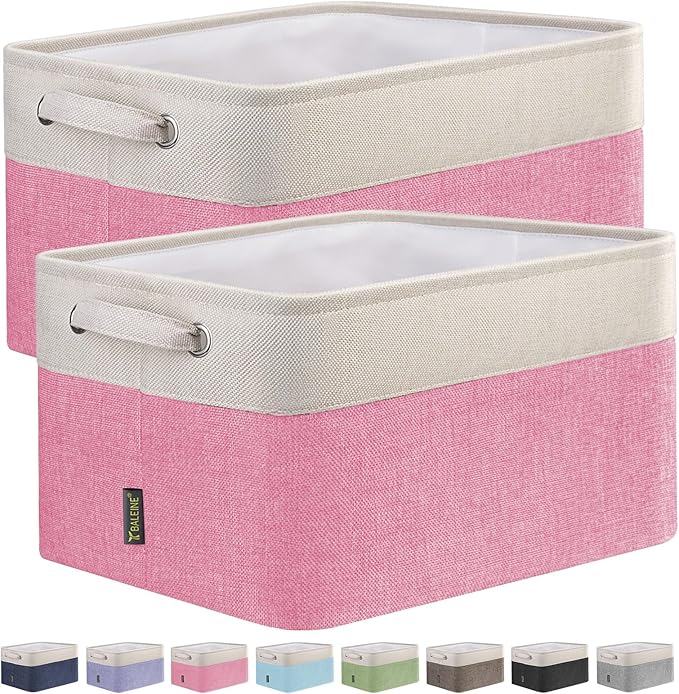 BALEINE 2 Pack Fabric Closet Storage Bins by BALEINE