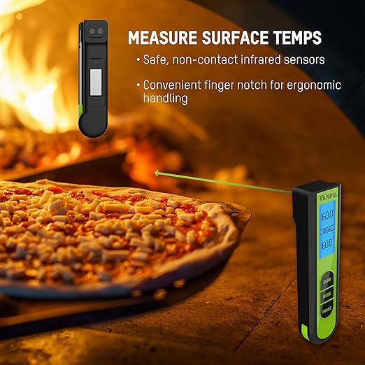 Taylor TruTemp Dual Instant Read Infrared Meat and Food Thermometer, Digital