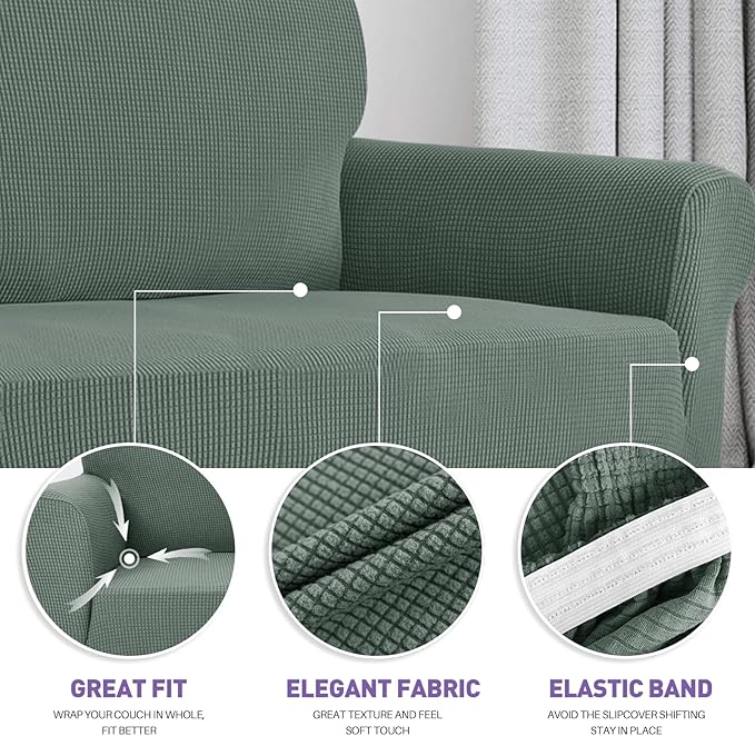 ZNSAYOTX Stretch Oversized Couch Cover Universal Sofa Covers - Image 3