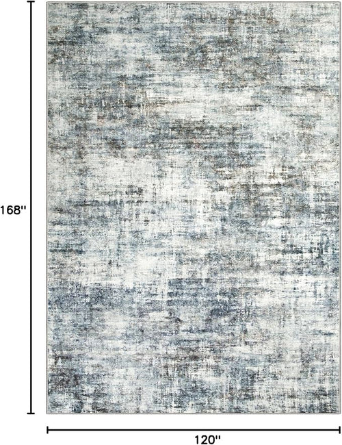 10x14 Area Rugs Washable Rug: Modern Abstract Living Room Rug Soft Anti-Skid - Image 2