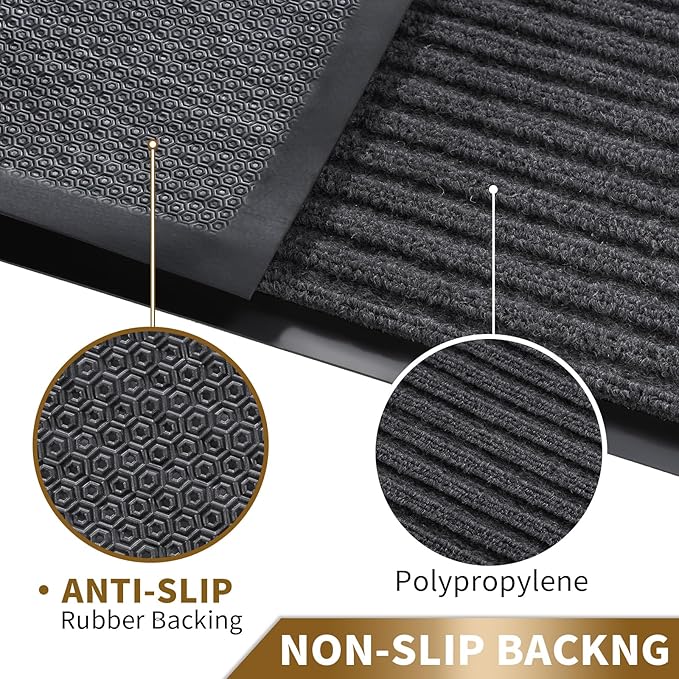Yimobra Front Door Mat Outdoor Indoor Entrance, 100% Waterproof All-Season All - Image 4
