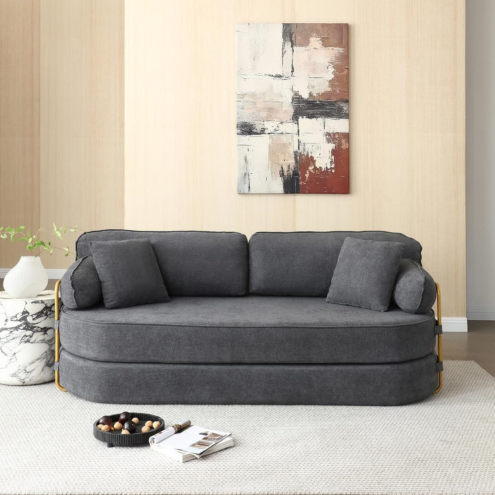 HANXIN 78.3'' Futon Sleeper Sofa Bed, Boneless Couch for Living Room,...