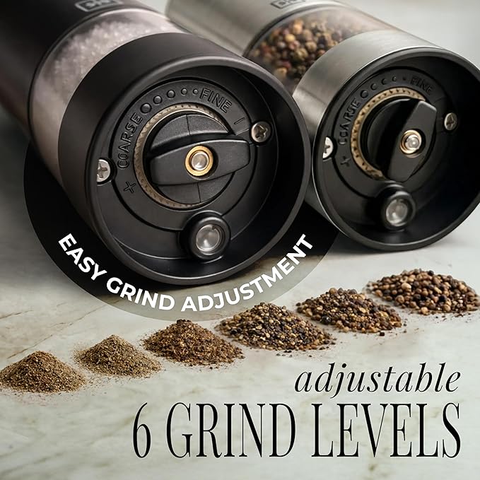 Rechargeable Salt and Pepper Grinder Stainless Steel – Electric Salt and Pepper - Image 4