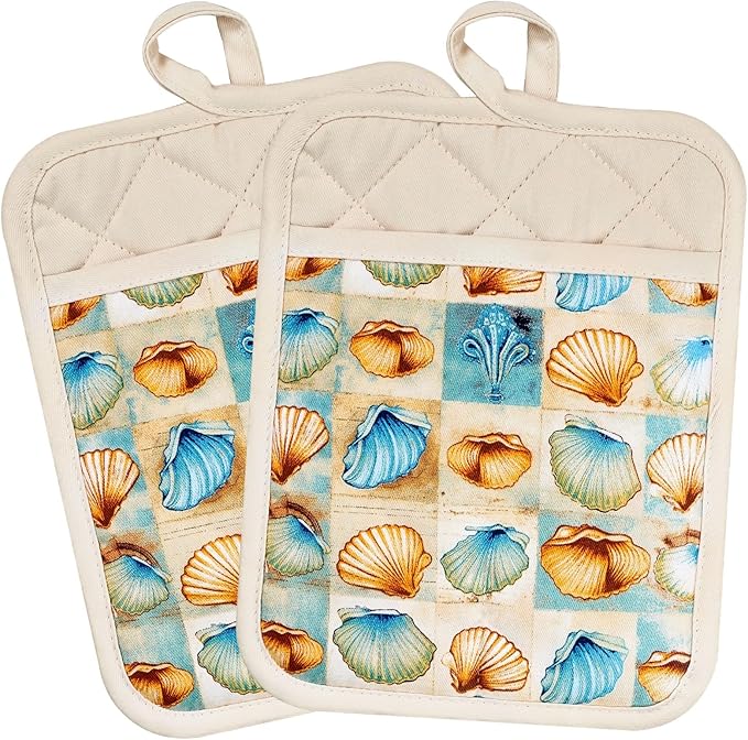 Pot Holders Set of 2 Heat Resistant 480 ℉Non Slip Clear Silicone Printed - Image 8