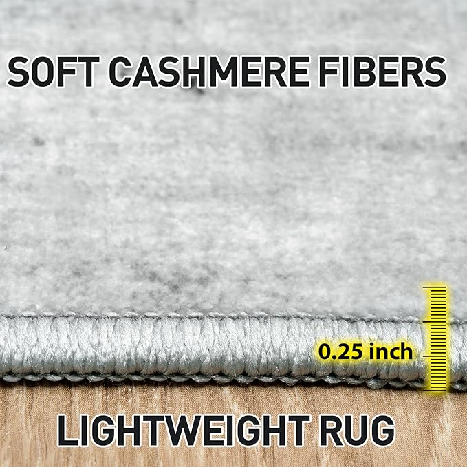 2'6''x8' Runner Rugs Washable Rug: Modern Abstract Living Room Rug Soft - Image 6