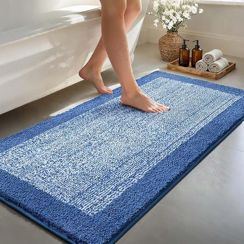 70x24 Long Bathroom Rugs Washable Non Slip, Soft Absorbent Quick Dry Mats by Unknown