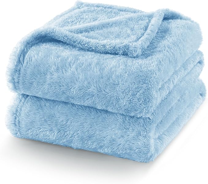 Exclusivo Mezcla Plush Fuzzy Fleece Bed Blanket King Size, Super Soft, Fluffy - Image 4