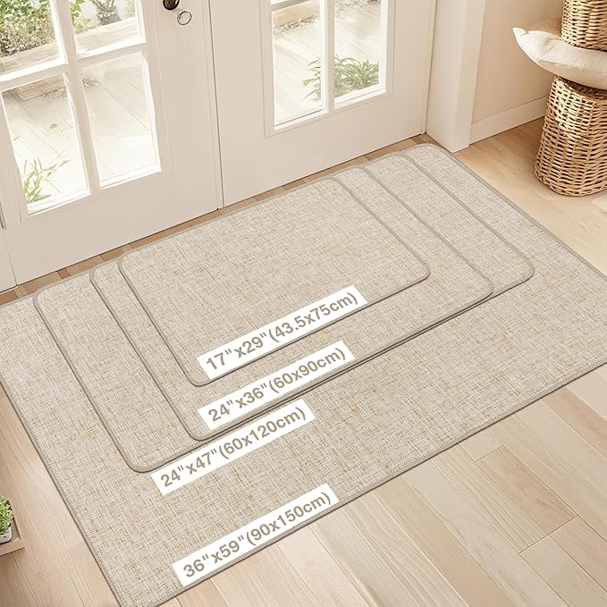 LEKEEPGO Ultra Thin Indoor Door Mat 24"x36", Low-Profile Door Mat Indoor - Image 2